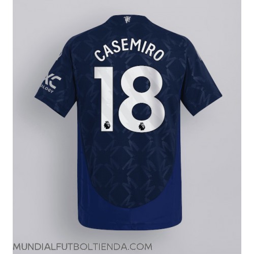 Camiseta Manchester United Casemiro #18 Segunda Equipación Replica 2024-25 mangas cortas